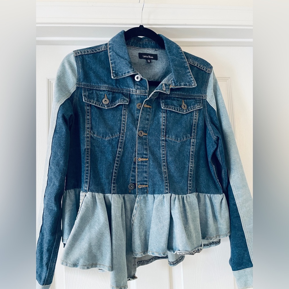 Lea & Viola Two-Tone Denim Jacket